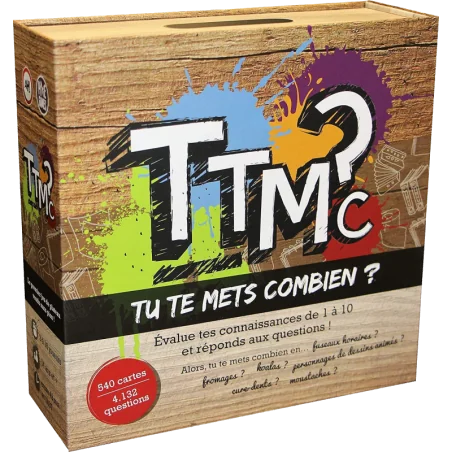 jeu : TTMC - Tu Te Mets Combien ? éditeur : Pixie Games version française