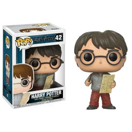 Harry Potter POP! Movies Vinyl figurine Harry Potter with Marauders Map 9 cm | 0889698149365
