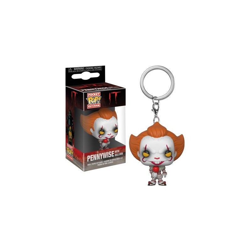 « Il » est revenu 2017 porte-clés Pocket POP! Vinyl Pennywise with Balloon 4 cm | 0889698318112