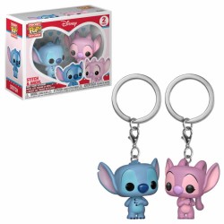 Lilo & Stitch pack 2 porte-clés Pocket POP! Vinyl Stitch & Angel 4 cm