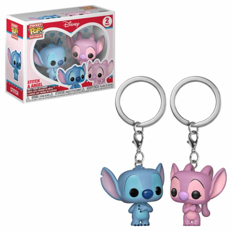 Lilo & Stitch pack 2 porte-clés Pocket POP! Vinyl Stitch & Angel 4 cm | 0889698363709