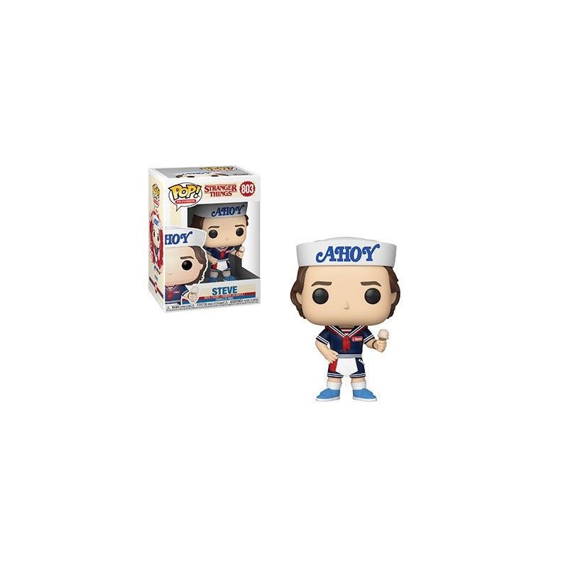 Stranger Things POP! TV Vinyl figurine Steve with Hat and Ice Cream 9 cm | 0889698385350