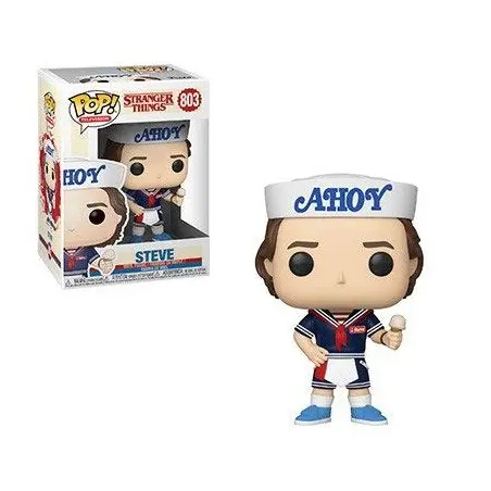 Stranger Things POP! TV Vinyl figurine Steve with Hat and Ice Cream 9 cm | 0889698385350