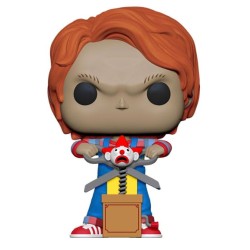 Chucky Jeu d´enfant POP! Movies Vinyl figurine Chucky w/Buddy & Giant Scissors 9 cm