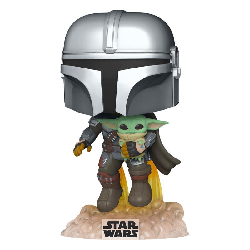 Star Wars The Mandalorian POP! TV Vinyl Figurine Mando Flying w/ Jet Pack 9 cm | 0889698509596