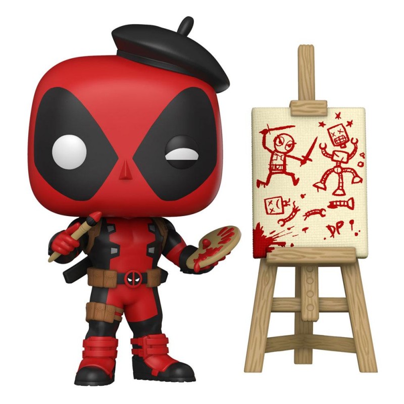 Marvel Deadpool 30th Anniversary Figurine POP! Vinyl Artist Deadpool 9 cm | 0889698564427