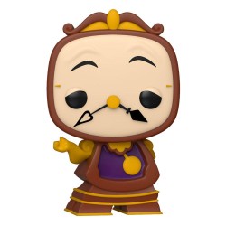 La Belle et la Bête Figurine POP! Movies Vinyl Cogsworth 9 cm
