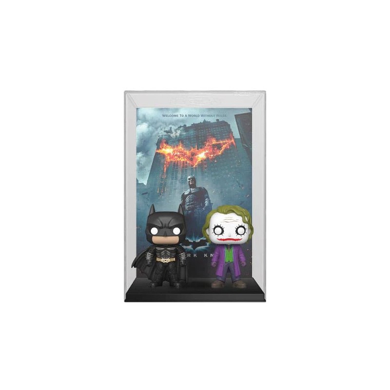 DC POP! Movie Poster et figurine The Dark Knight 9 cm