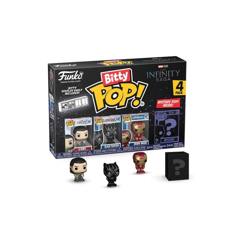 Marvel pack 4 figurines Bitty POP! Vinyl Thor 2,5 cm | 0889698715065