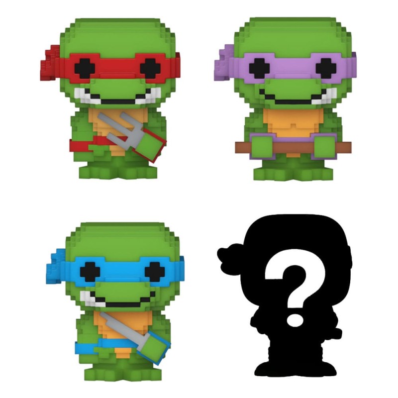 Les Tortues ninja pack 4 figurines Bitty POP! Vinyl 8-Bit 2,5 cm | 0889698715102