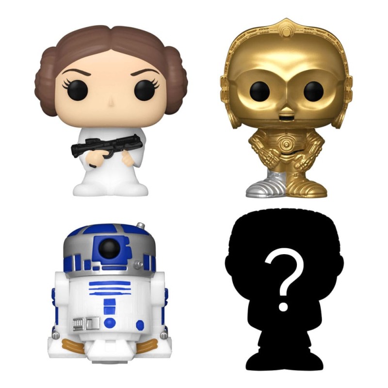 Star Wars pack 4 figurines Bitty POP! Vinyl Leia 2,5 cm | 0889698715126