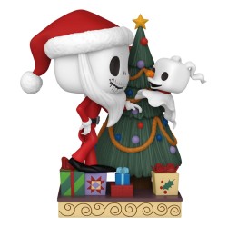 L´étrange Noël de Mr. Jack 30th POP! Deluxe Vinyl figurine Jack & Zero w/Tree 9 cm