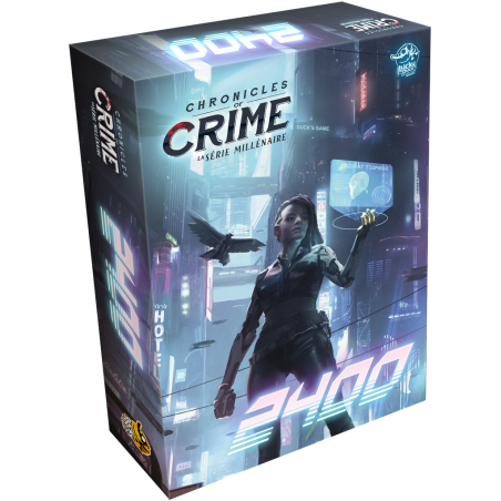 jeu : Chronicles of Crime Millenium - 2400 éditeur : Lucky Duck Games version française jeu : Chronicles of Crime Millenium - 2400 éditeur : Lucky Duck Games version française