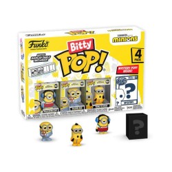 Minions pack 4 figurines Bitty POP! Vinyl Roller Skating Stuart 2,5 cm