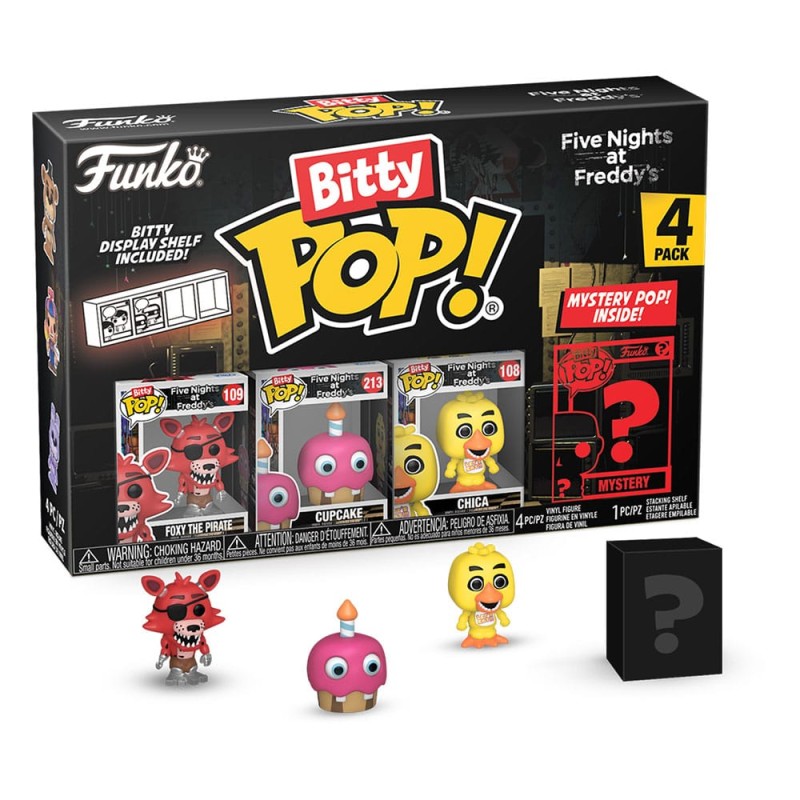 Five Nights at Freddy's pack 4 figurines Bitty POP! Vinyl Foxy 2,5 cm | 0889698730457