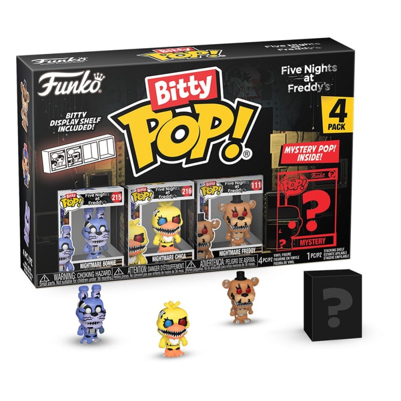 Five Nights at Freddy's pack 4 figurines Bitty POP! Vinyl Nightmare Bonnie 2,5 cm | 0889698730471