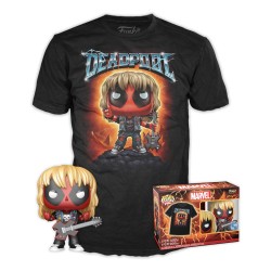 Deadpool POP! & Tee set figurine et T-Shirt Heavy Metal (M)