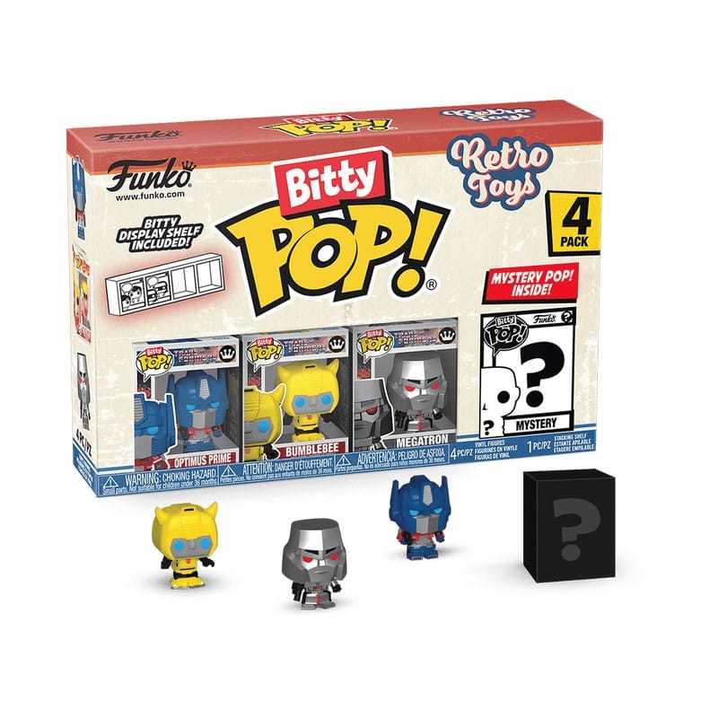 Retro Toys pack 4 figurines Bitty POP! Vinyl Transformers 2,5 cm | 0889698754477