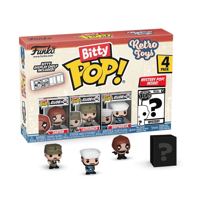 Retro Toys pack 4 figurines Bitty POP! Vinyl GI Joe 2,5 cm | 0889698754484