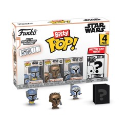 Star Wars: Mandalorian pack 4 figurines Bitty POP! Vinyl Heavy Mandalorian 2,5 cm