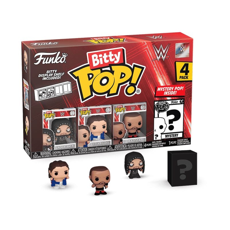 WWE pack 4 figurines Bitty POP! Vinyl The Undertaker 2,5 cm | 0889698754644