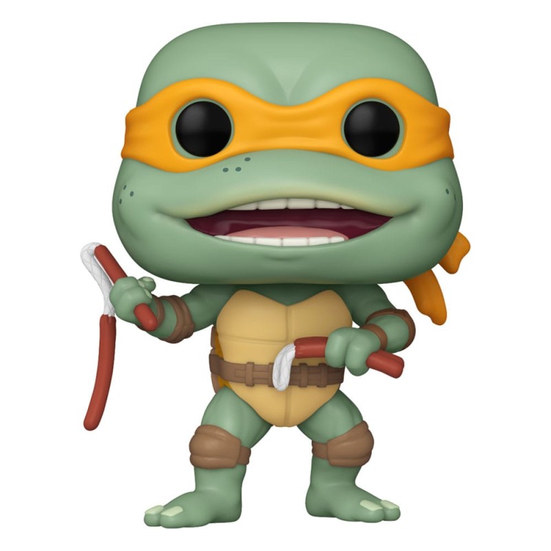 Tortues Ninja POP! Movies Vinyl figurine Michelangelo Sausage Link Nunchucks 9 cm | 0889698760478