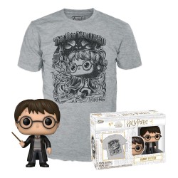 Harry Potter POP! & Tee set figurine et T-Shirt Harry Potter (FL) (S)