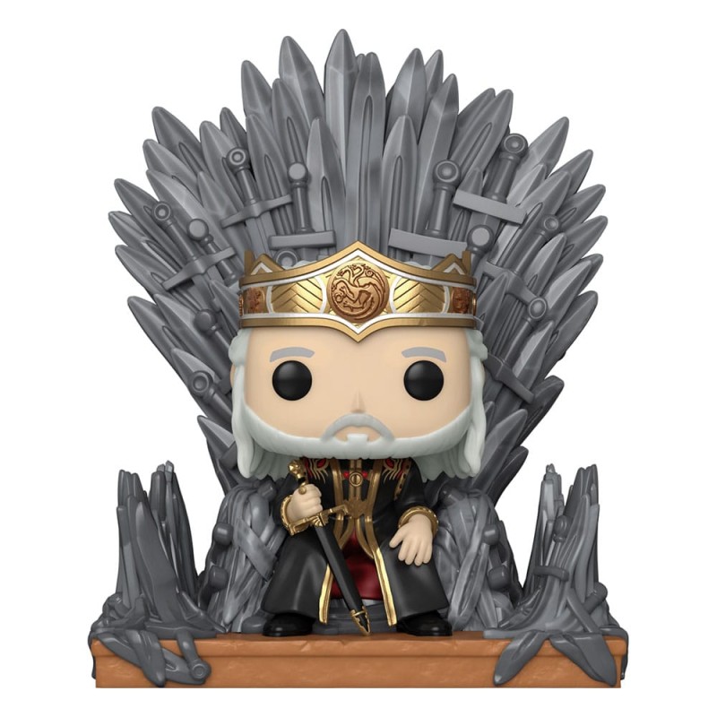 House of the Dragon POP! Deluxe Vinyl figurine Viserys on Throne 9 cm | 0889698764704