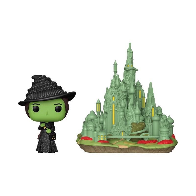 Wicked POP! Town Vinyl figurine Elphaba with the Emerald City 9 cm | 0889698797511