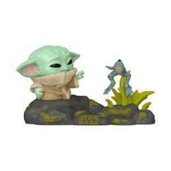 Star Wars POP! Deluxe Vinyl figurine Din Grogu w/Frog 9 cm