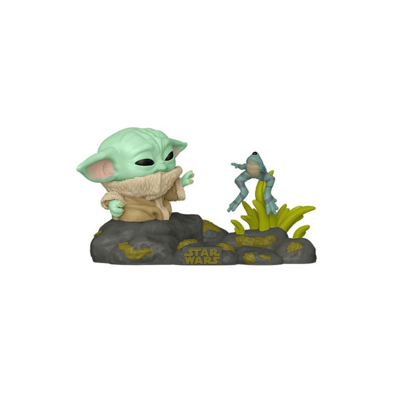 Star Wars POP! Deluxe Vinyl figurine Din Grogu w/Frog 9 cm | 0889698800006