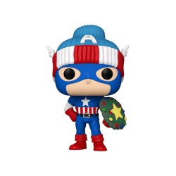 Marvel POP! Vinyl figurine Holiday Capt. America 9 cm