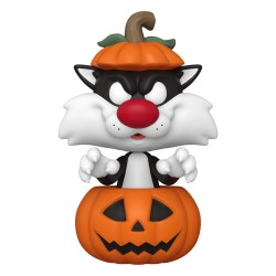 Looney Tunes Figurine POP! Television Vinyl Halloween Sylvester w/Pumpkin 9 cm