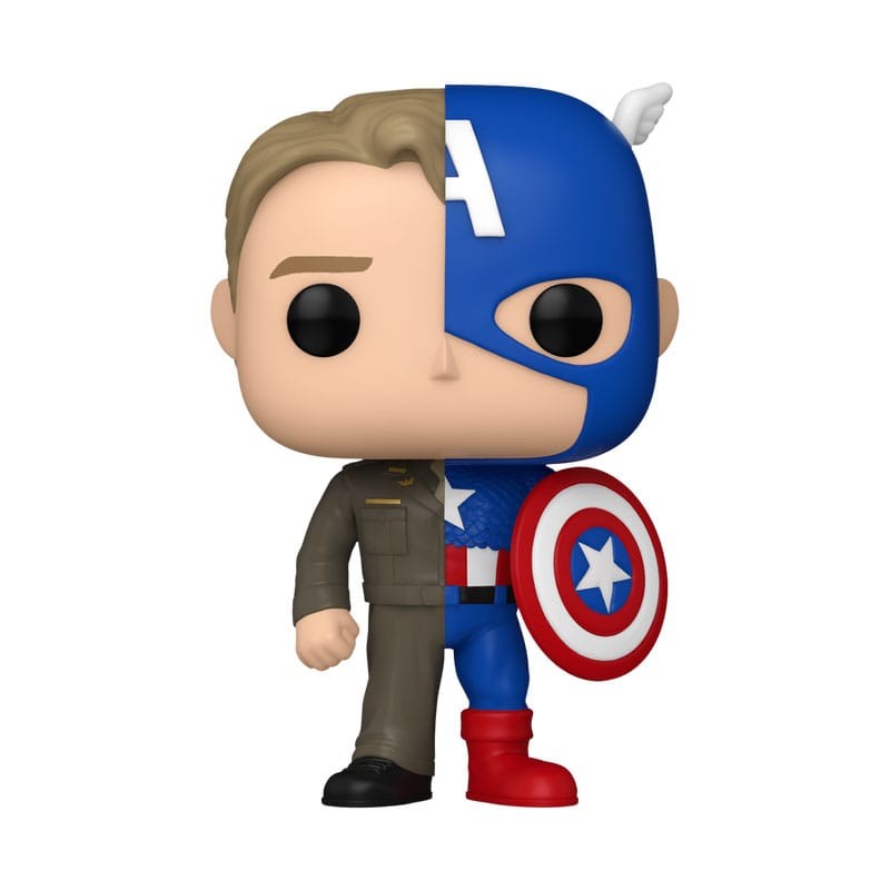 Marvel POP! Vinyl figurine Split- Captain A/Steve R 9 cm  | 0889698808910