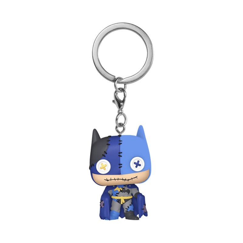 DC Patchwork présentoir porte-clés Pocket POP! Vinyl Batman 4 cm (12) | 0889698809078