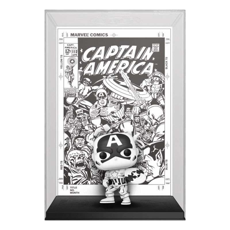 Marvel 85th Anniversary POP! Comic Cover Vinyl Figurine Captain America 9 cm | 0889698809610