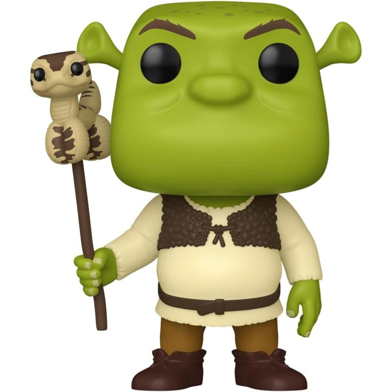 Shrek POP! Movies Vinyl figurine 30th Anniversary Shrek w/Snake 9 cm  | 0889698811767