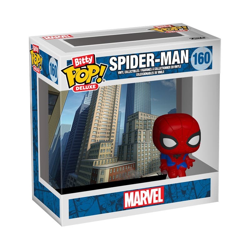 Spider-Man Display (12) pack 4 figurines Bitty POP! Deluxe Vinyl Spider-Man(Cityscape) 2,5 cm | 0889698813020