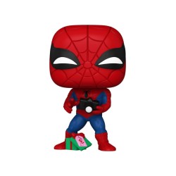 Marvel POP! Vinyl figurine Holiday Spiderman w/Open gift 9 cm