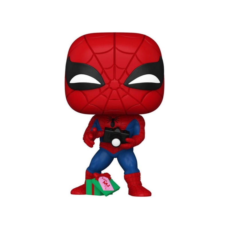 Marvel POP! Vinyl figurine Holiday Spiderman w/Open gift 9 cm | 0889698828772