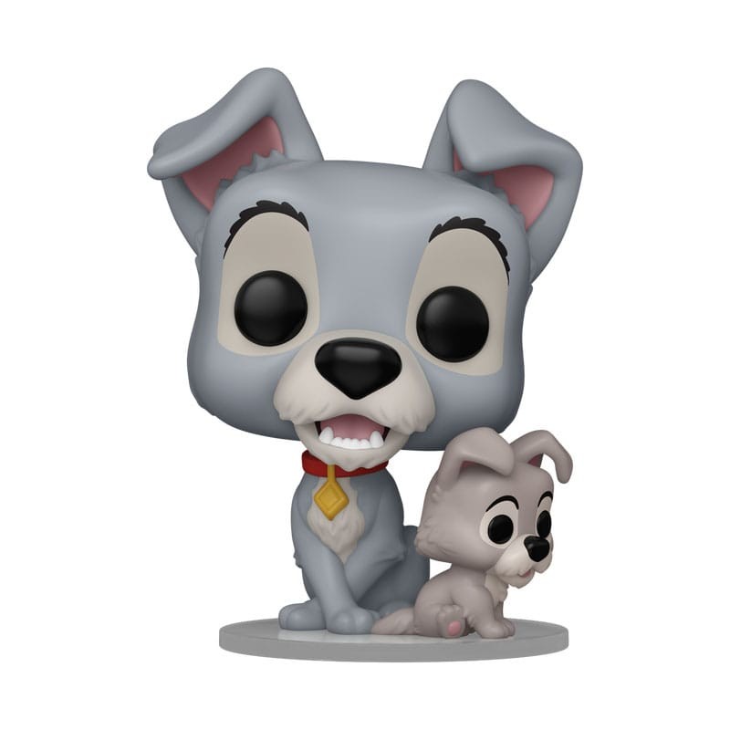 La Belle et le Clochard POP! Disney Vinyl figurine Tramp w/puppy 9 cm | 0889698835695