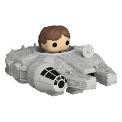 Star Wars Bitty POP! Rides Vinyl figurine Display Han Solo w/Millenium Falcon 2,5 cm 