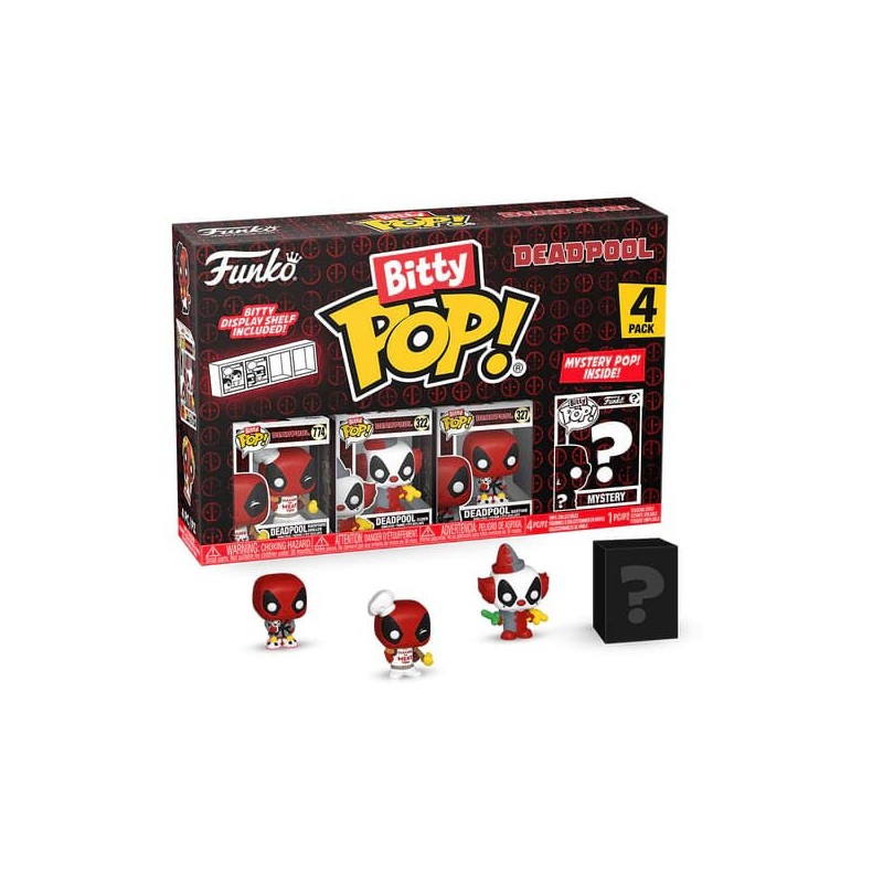 Deadpool pack 4 figurines Bitty POP! Vinyl BBQ Master 2,5 cm | 0889698849593