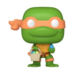 Les Tortues Ninja présentoir figurine Pocket POP! Vinyl Easter Easter Michelangelo 4 cm