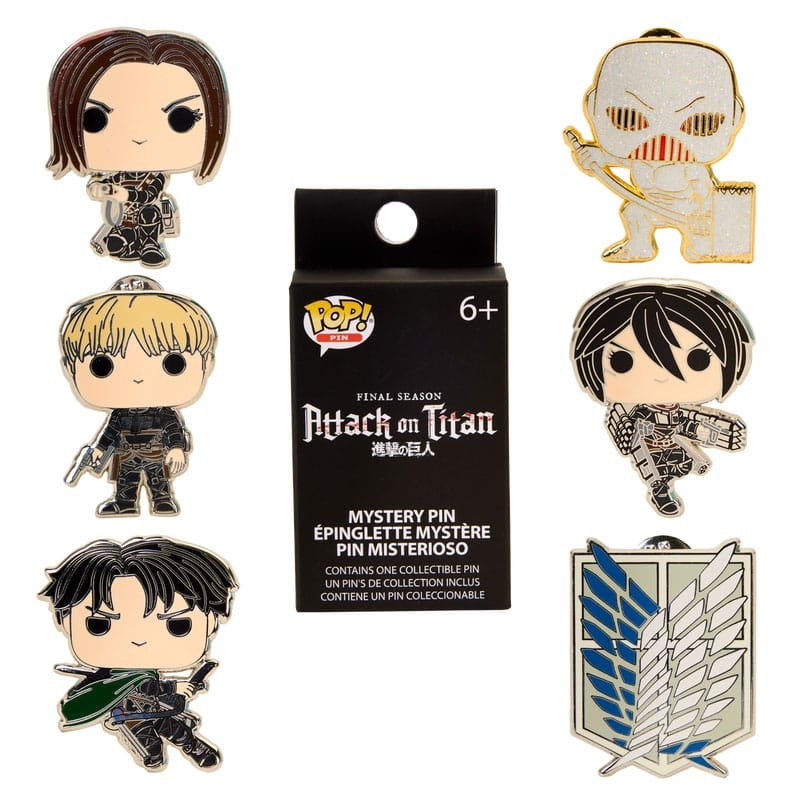 Attack on Titan Loungefly présentoir pin's émaillés Blind S4 Character (12) | 0671803388123