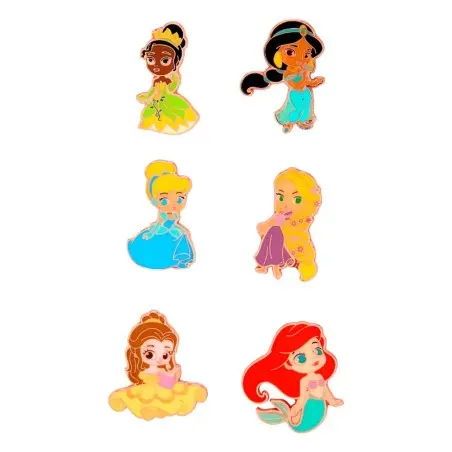 Disney Loungefly POP! Pin assortiment pin's émaillés Princess Chibi 4 cm (12) | 0671803367104