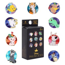 Disney by Loungefly présentoir pin's émaillés Blind Box Princess Animal Stain Glass (18)