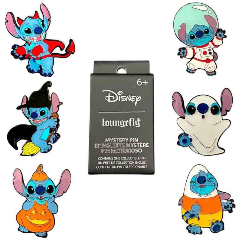 Lilo & Stitch by Loungefly présentoir pin's émaillés Blind Box Halloween (12) | 0671803471818