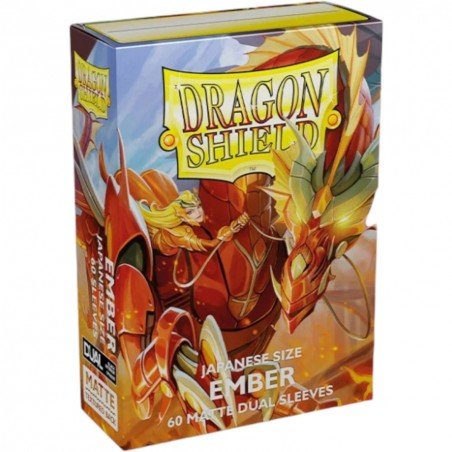 Dragon Shield Japanese Size Dual Matte Sleeves - Ember 'Alaria, Warrior Princess' (60 Sleeves) | 5706569151546