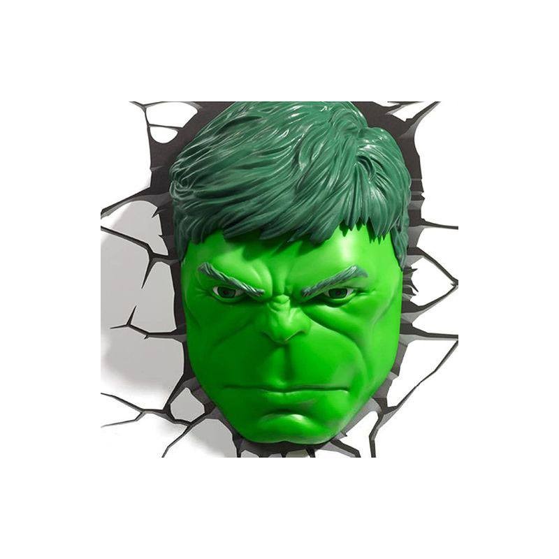 Marvel lampe 3D LED Hulk Face 3D | 0816733840451